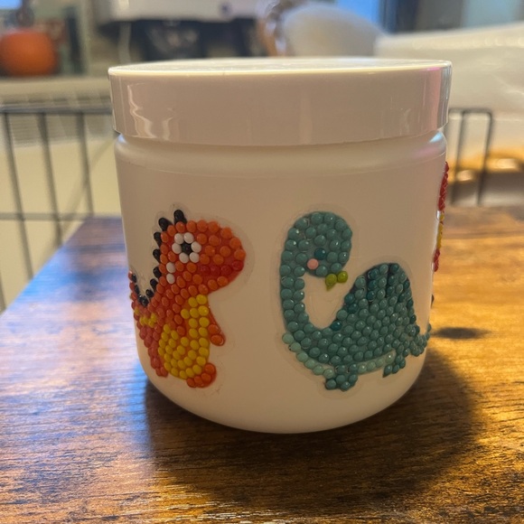 Handmade Other - Cute diamond art Dinosaur Decorated Jar-FREE when bundled with 2 other items